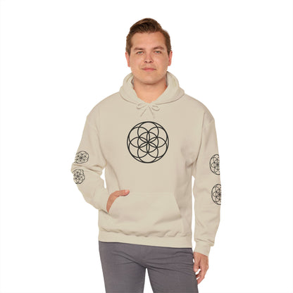 Seed of Life Mandala Hoodie All Around Print