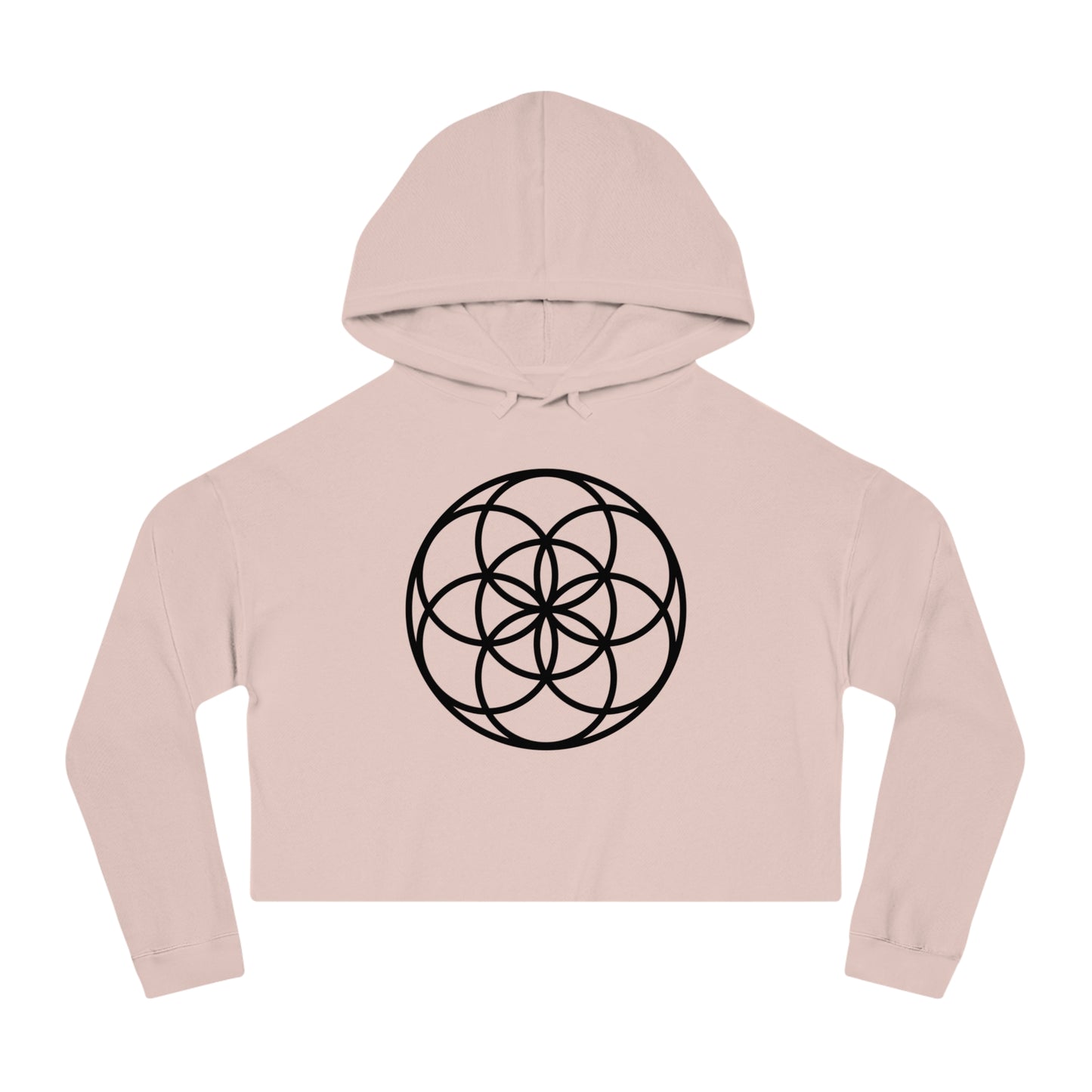 Seed Of Life Cropped Mandala Hoodie