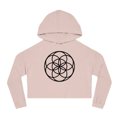 Seed Of Life Cropped Mandala Hoodie