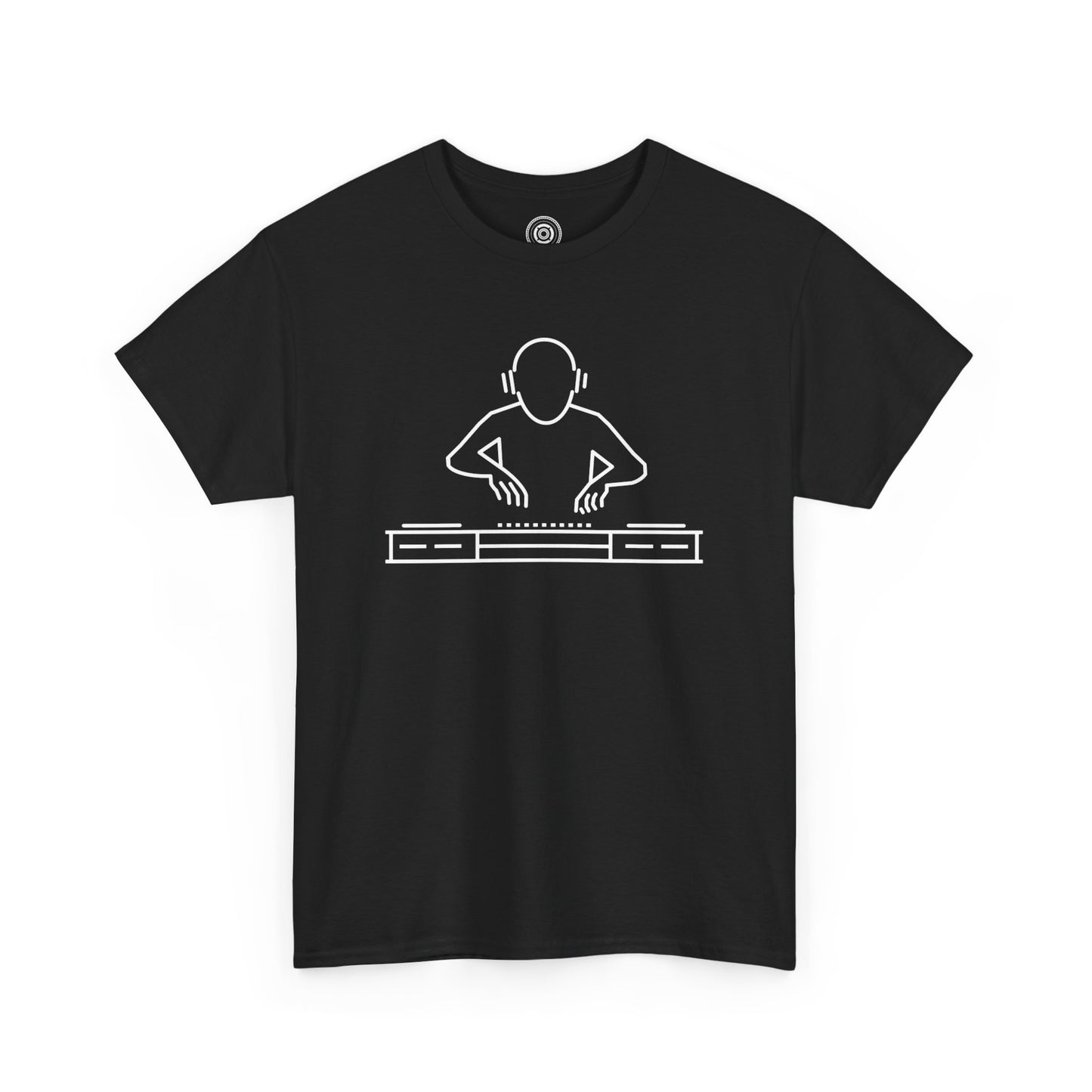 DJ Vibes DJ Logo Across Chest White Logo