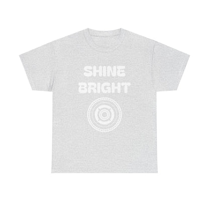 Shine Bright Unisex Heavy Cotton Tee - Inspirational Graphic Tee for Everyday Wear