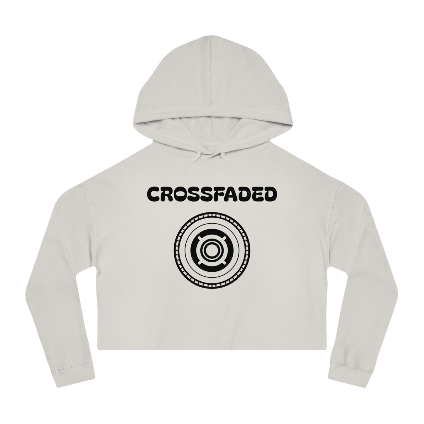 Cropped Hoodie - Crossfaded like a DJ