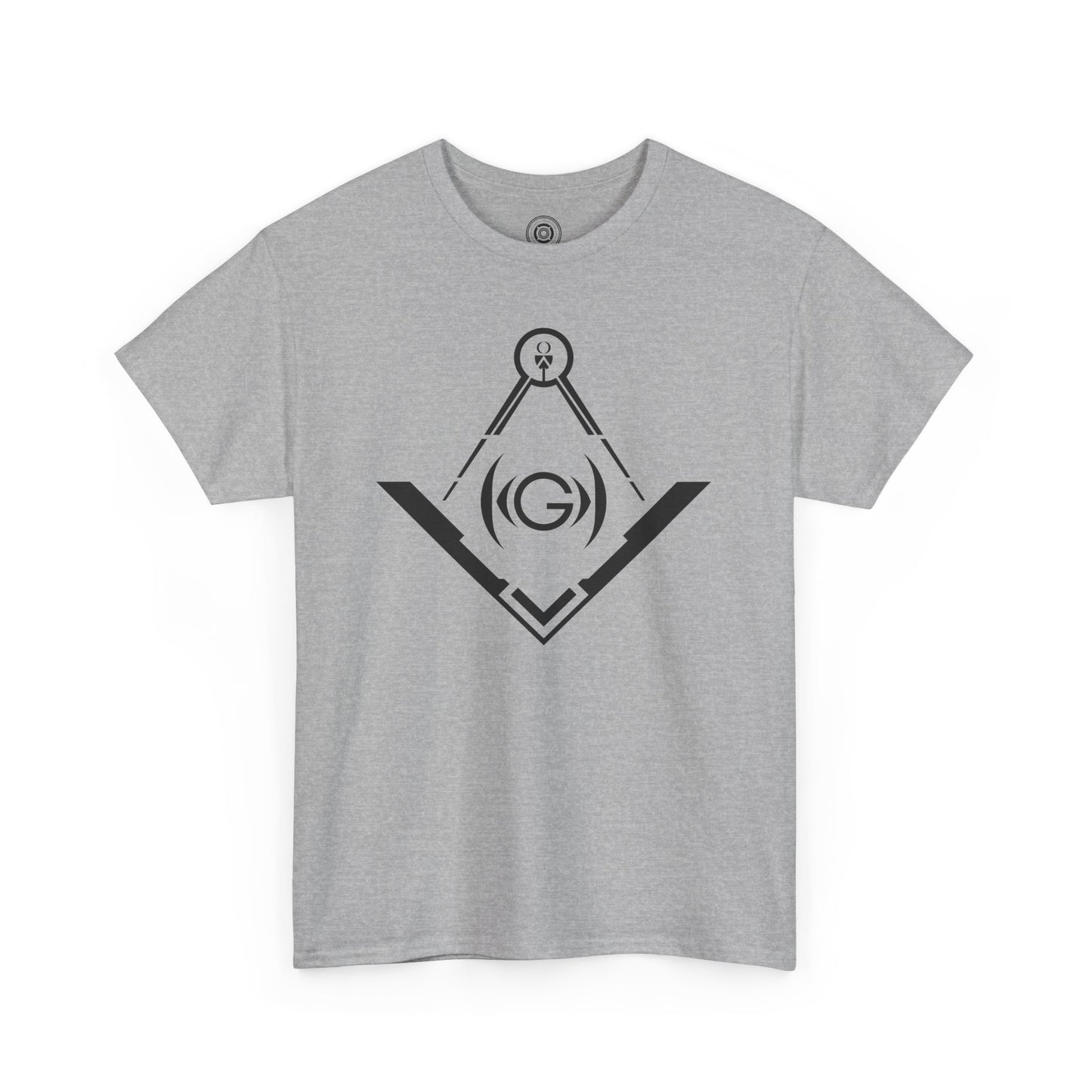 Masonic Inspired Unisex Heavy Cotton Tee - Modern Art Design