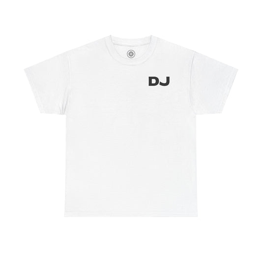 DJ On Chest Logo On Back Black Lettering