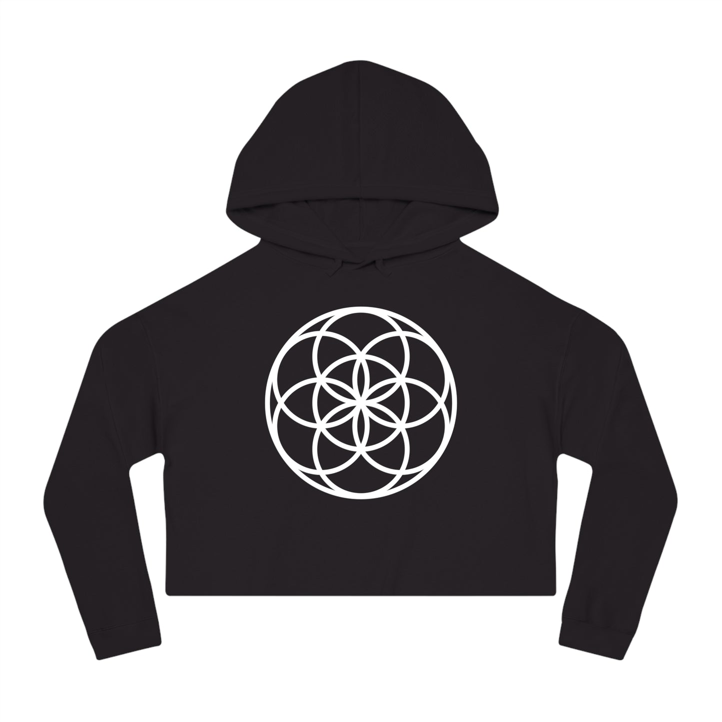 Seed Of Life Cropped Mandala Hoodie