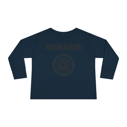 Copy of Toddler Long Sleeve Tee - "Remember" Graphic Tee for Kids - Perfect for Playtime and Special Occasions