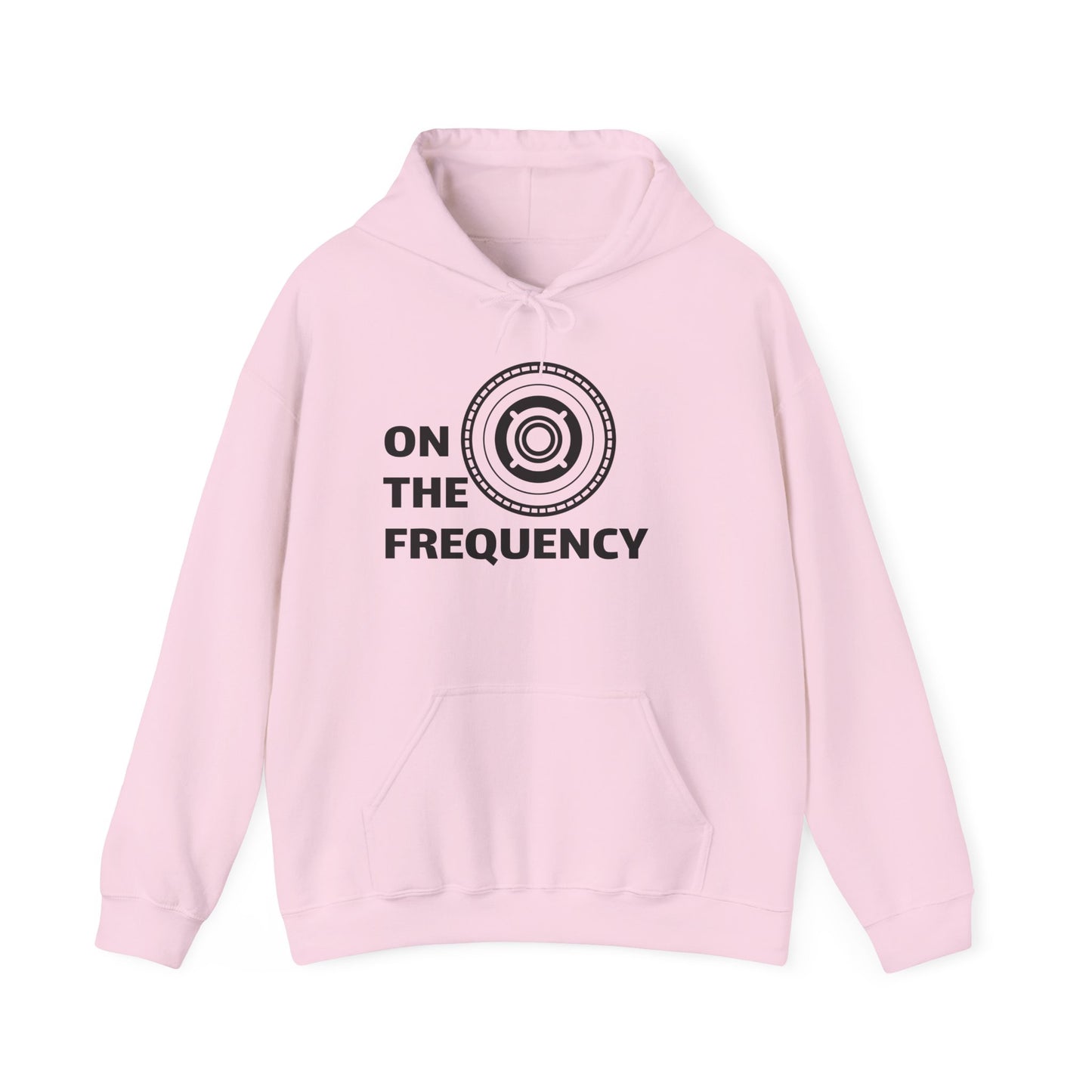 On The Frequency Unisex Heavy Blend Hoodie - Cozy Music Vibe, Ideal for Music Lovers and Gift Giving