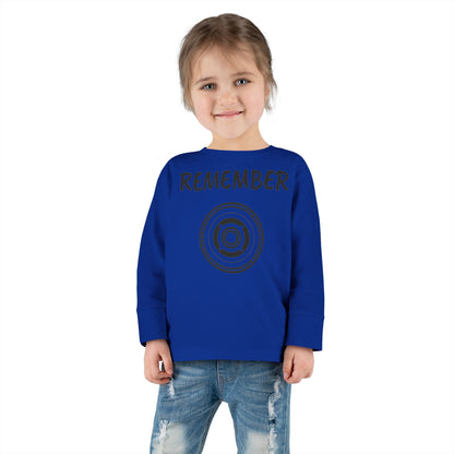 Copy of Toddler Long Sleeve Tee - "Remember" Graphic Tee for Kids - Perfect for Playtime and Special Occasions