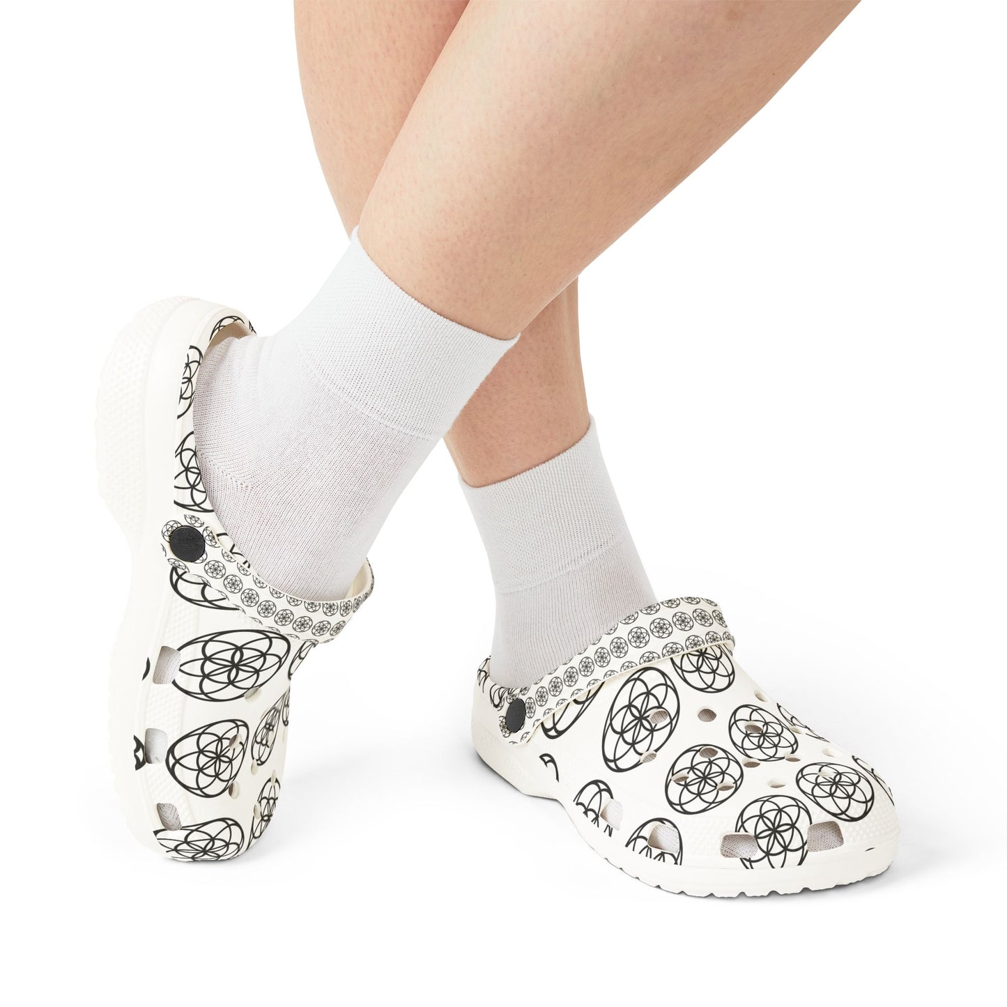 Patterned EVA Foam Rubber Clogs - Seed Of Life