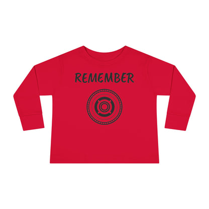 Copy of Toddler Long Sleeve Tee - "Remember" Graphic Tee for Kids - Perfect for Playtime and Special Occasions