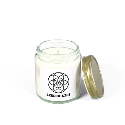 Vanilla Bean Seed Of Life Candle Geometry