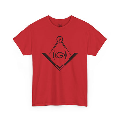 Masonic Inspired Unisex Heavy Cotton Tee - Modern Art Design