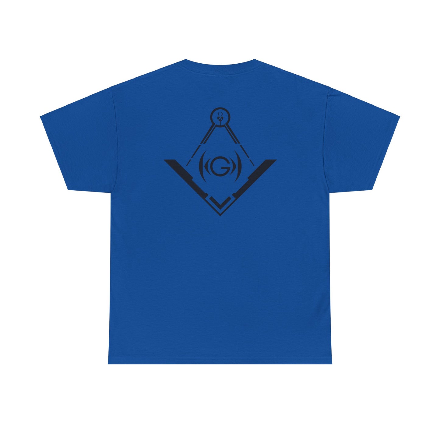 Masonic Back Inspired Unisex Heavy Cotton Tee - Modern Art Design