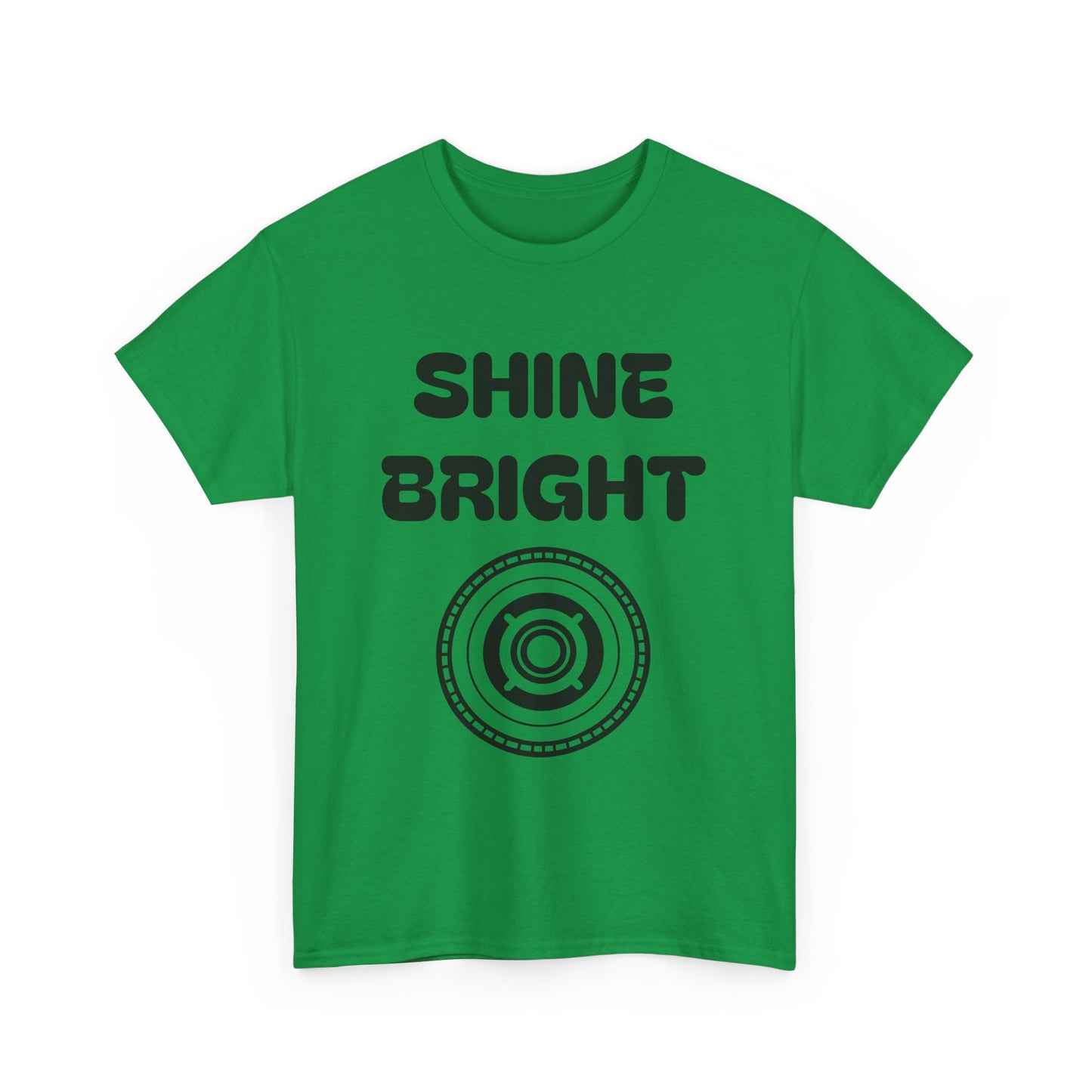 Shine Bright Unisex Heavy Cotton Tee - Inspirational Graphic Tee for Everyday Wear