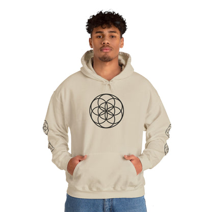 Seed of Life Mandala Hoodie All Around Print