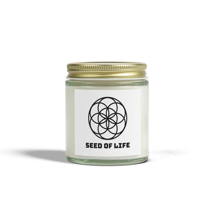 Vanilla Bean Seed Of Life Candle Geometry