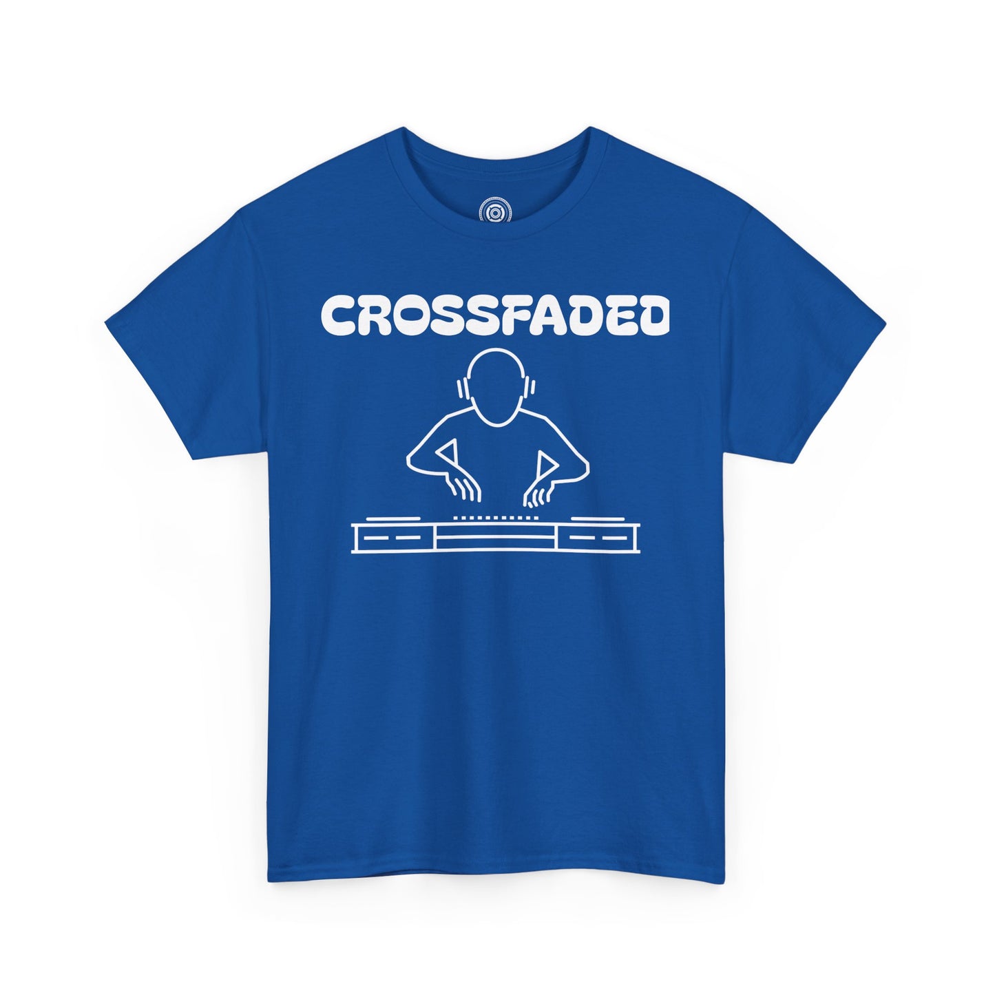 Crossfaded DJ Logo Across Chest White Lettering