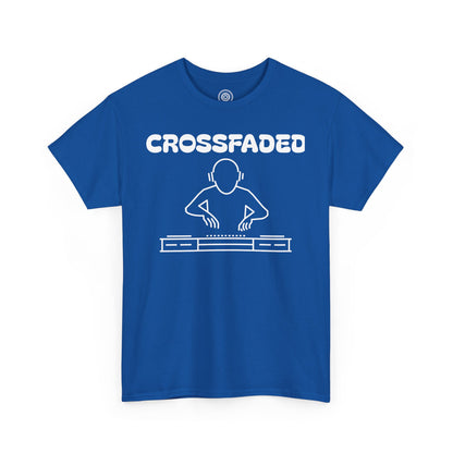 Crossfaded DJ Logo Across Chest White Lettering