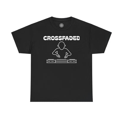 Crossfaded DJ Logo Across Chest White Lettering