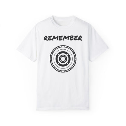 Unisex Garment-Dyed T-Shirt - "Remember" Graphic Tee for Everyday Inspiration