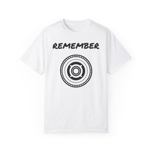 Unisex Garment-Dyed T-Shirt - "Remember" Graphic Tee for Everyday Inspiration