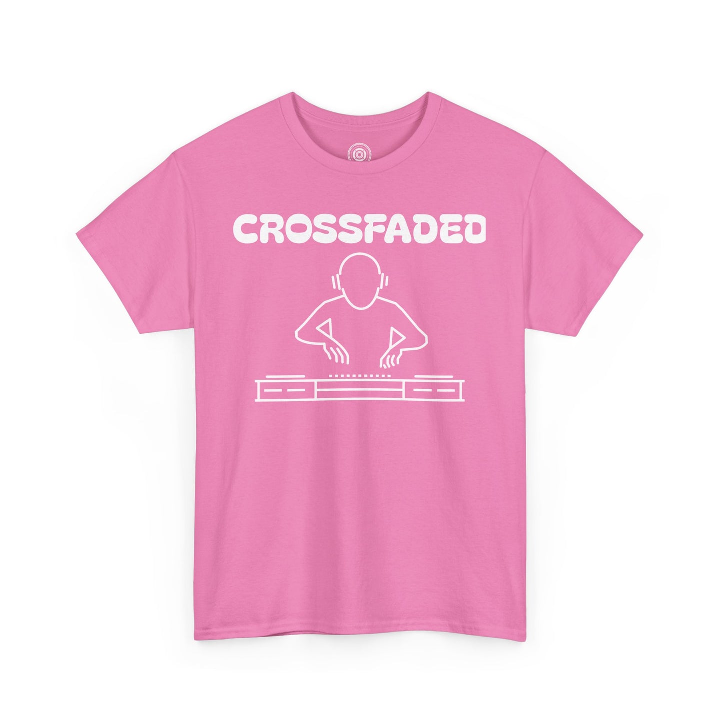 Crossfaded DJ Logo Across Chest White Lettering