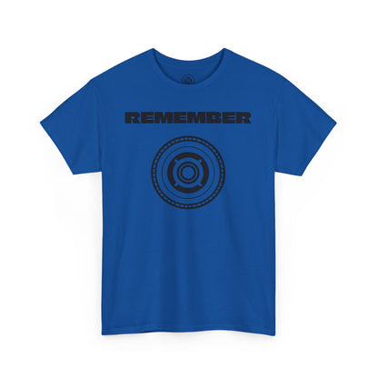 Inspirational Unisex Heavy Cotton Tee - "Remember" Graphic Shirt CC