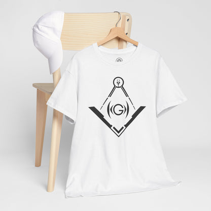 Masonic Inspired Unisex Heavy Cotton Tee - Modern Art Design