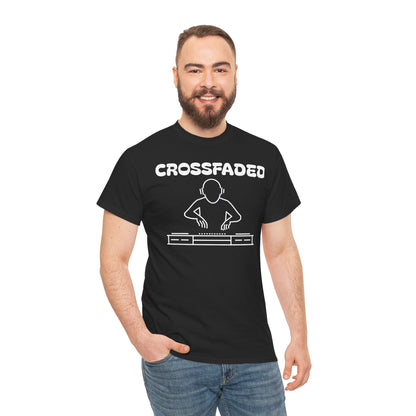 Crossfaded DJ Logo Across Chest White Lettering