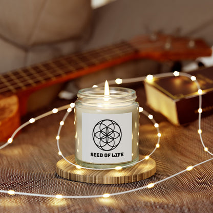 Vanilla Bean Seed Of Life Candle Geometry