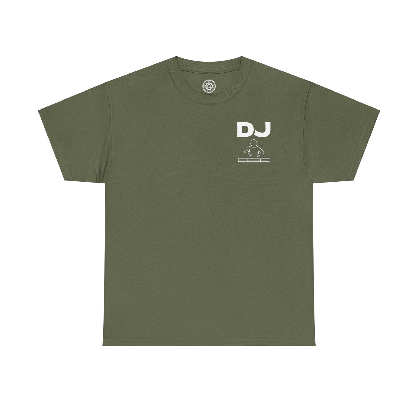 DJ And Logo On Chest White Lettering